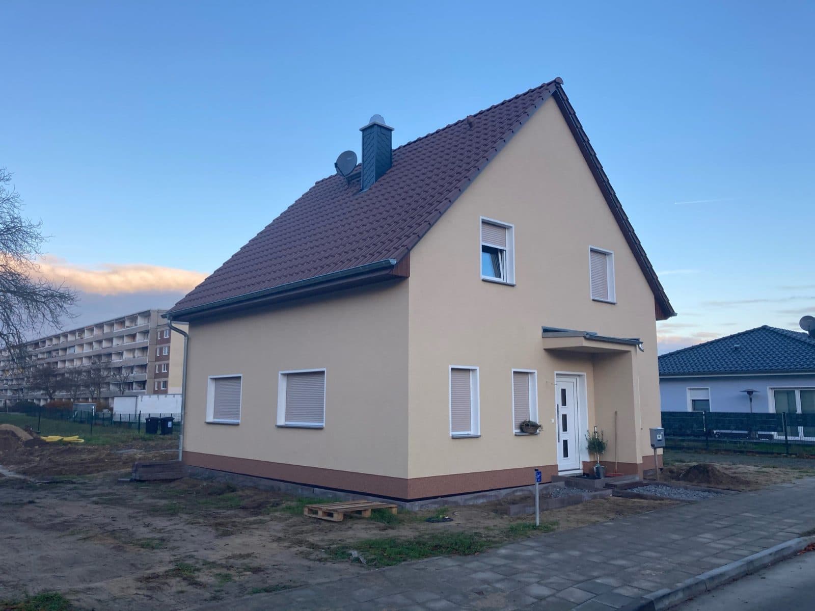 Neu gebautes Einfamilienhaus