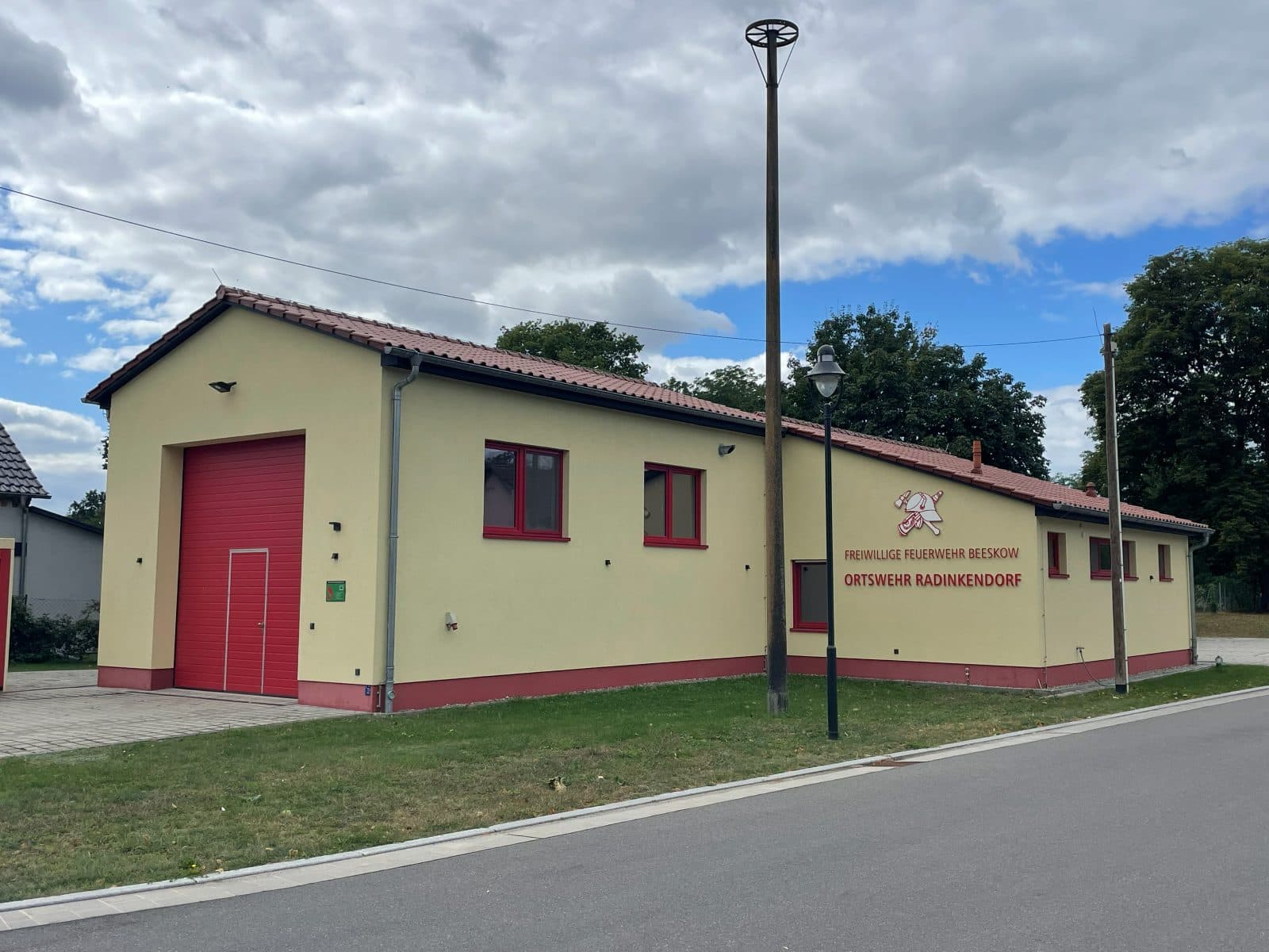 Neu gebautes Feuerwehrgerätehaus in Beeskow/Radinkendorf